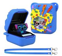 Supmay Cas de Couverture en Silicone pour Jouet interactif Bitzee Disney, Sac Protecteur en Silicone Doux, Bleu