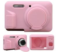 Supmay Caso de cámara de silicona Para Kodak PIXPRO FZ55 cámara Digital de Sensor CMOS 16MP, cubierta de Lente extraíble de la caja protectora de silicona Suave, Rosa
