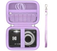 Supmay étui d'appareil Photo numérique Compatible avec Kodak PIXPRO FZ55 FZ45 Appareil Photo numérique, Vlogging caméra de Stockage Porte Sac de Voyage avec Poche en Maille pour la Batterie, Violet