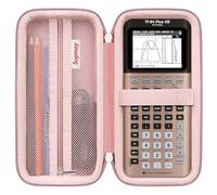 Supmay Étui de calculatrice compatible avec calculatrice graphique couleur Texas Instruments TI-84 Plus CE/TI-84 Plus/TI-83 Plus/TI-83 Plus CE, étui de rangement avec poche en maille pour câble USB