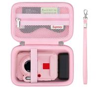 Supmay étui de Protection Dur pour Kodak PIXPRO WPZ2 Robuste imperméable aux Chocs imperméable à la poussière WiFi caméra numérique, étui de Voyage avec Poche en Maille Convient à la Batterie, Rose