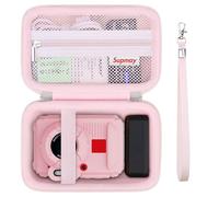 Supmay étui de Protection Dur pour Kodak PIXPRO WPZ2 Robuste imperméable aux Chocs imperméable à la poussière caméra numérique, étui de Voyage avec Poche en Maille Convient à la Batterie, Gelée Rose