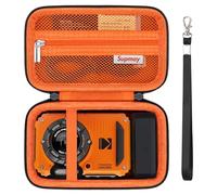 Supmay étui de Protection Dur pour Kodak PIXPRO WPZ2 Robuste imperméable aux Chocs imperméable à la poussière WiFi caméra numérique, étui de Voyage avec Poche en Maille Convient à la Batterie, Orange