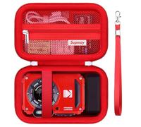 Supmay étui de Protection Dur pour Kodak PIXPRO WPZ2 Robuste imperméable aux Chocs imperméable à la poussière WiFi caméra numérique, étui de Voyage avec Poche en Maille Convient à la Batterie, Rouge
