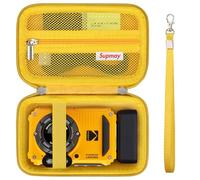 Supmay étui de Protection Dur pour Kodak PIXPRO WPZ2 Robuste imperméable aux Chocs imperméable à la poussière WiFi caméra numérique, étui de Voyage avec Poche en Maille Convient à la Batterie, Jaune
