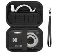 Supmay Étui de transport compatible avec appareil photo numérique Kodak PIXPRO FZ45 / FZ55 / FZ53 / FZ43 16 MP, sac de rangement pour appareil photo Vlogging avec poche en maille pour câble USB