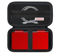 Supmay Étui de transport compatible avec console de jeu portable R36 Max rétro, sac de voyage avec poche en maille pour câble de charge, carte TF, manuel (français non garanti), noir