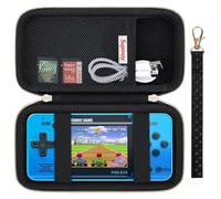 Supmay Étui de transport compatible avec le jeu portable WELLST·G/for GuaiyeyeAP pour enfants - 220 jeux vidéo rétro préchargés, sac de rangement portable avec poche en maille, noir (cube)