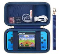 Supmay Étui de transport compatible avec le jeu portable WELLST·G pour enfants - 220 jeux vidéo rétro préchargés, sac de rangement portable avec poche en maille pour câble USB, bleu