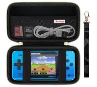 Supmay Étui de transport compatible avec le jeu portable WELLST·G pour enfants - 220 jeux vidéo rétro préchargés, support de rangement portable pour joueur de jeu avec poche en maille pour câble USB