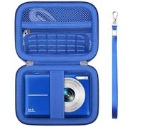 Supmay Étui de Transport pour VAHOIALD/pour Kodak PIXPRO FZ55 FZ45 / pour Acbaeta/pour LOUM/pour IXNAIQY/pour ZMOQNG, Sac de Voyage pour Appareil Photo numérique Compact, Bleu