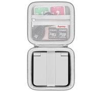 Supmay Étui de transport rigide pour console de jeu Miyoo Flip V2 rétro, étui de rangement de voyage avec sac en maille pour carte SD, câble de charge USB, manuel de l'utilisateur (français non