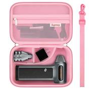 Supmay Étui de transport rigide pour dépoussiéreur à air comprimé Wolfbox MF200/MF100/MF50, support de rangement sans fil compatible avec MF200/100/50 avec poche en maille zippée pour ranger buses