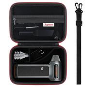 Supmay Étui de transport rigide pour dépoussiéreur à air comprimé Wolfbox MF200/MF100/MF50, support de rangement sans fil compatible avec MF200/100/50 avec poche en maille zippée pour ranger buses