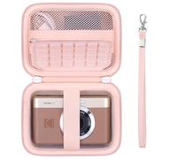 Supmay Etui de Voyage pour Kodak Pixpro C1 - Appareil Photo Numérique Ultra-Compact, Point and Shoot Porte-Bagage Portable pour Appareil Photo numérique avec Sac en Maille pour câble de Charge, Rose