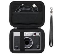 Supmay étui Dur de Transport pour caméra instantanée Fujifilm Instax Mini Evo, étui de Stockage de Voyage d'imprimante Instax Mini avec Poche en Maille Peut Stocker des câbles USB, Film, Noir