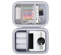 Supmay Kids Camera Case Compatible avec ASTGMI pour HiMont pour TIATUA pour Gofunly pour Hangrui pour GREENKINDER Kids Camera Impression instantanée, Imprime Sac de Stockage en Papier, Gris