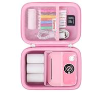 Supmay Kids Camera Case Compatible avec ASTGMI pour HiMont pour TIATUA pour Gofunly pour Hangrui pour GREENKINDER Kids Camera Impression instantanée, Imprime Sac de Stockage en Papier, Rose