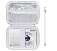 Supmay Porte-Sac pour VAHOIALD/pour FAYIBUY/pour PEEIPM/pour Jukanur/pour Lecnippy Appareil Photo Numérique, Point numérique et Shoot Porte-Sac de Voyage avec Poche en Maille pour Batterie, Blanc