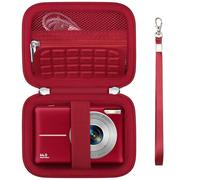 Supmay Porte-Sac pour VAHOIALD/pour FAYIBUY/pour PEEIPM/pour Jukanur/pour Lecnippy Appareil Photo Numérique, Point numérique et Shoot Porte-Sac de Voyage avec Poche en Maille pour Batterie, Rouge