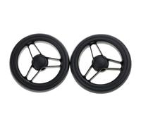 Supoion Ensemble de roues de landau en caoutchouc et métal pour poussette de bébé, accoudoir avant de rechange pour plus cher