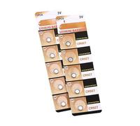 Supoion Lot de 5/10 piles bouton CR927 3 V au lithium de rechange pour montres, calculatrices, télécommandes, jouets