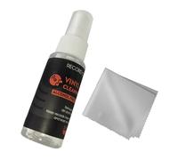 Supoion Vinyls Kit nettoyant pour disques 30 ml avec chiffon en microfibre pour un entretien optimal du disque sonore