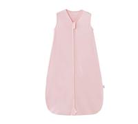 Supolian Gilet Couverture bébé Sac de couchage d'été 0-24 mois Couverture portable pour bébé Fermeture éclair double sens TOG 0,5 Gigoteuse pour tout-petit 6 couleurs, Rose, S (55-70cm)