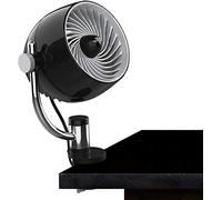 SUPOOBE Vornado Pivot3C Compact Air Circulator Clip On Fan with Multi-Surface Mount, Black