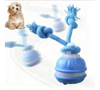 Supore Balle Chien Interactif, Jouets pour Chiens Interactive Intelligent Rechargeable, Jouet Chien Occupation avec Corde à Mâcher, Balle Chiot Qui Bouge Toute Seule pour Chiot/Chiens de Petite