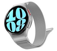 Supore Bracelet Galaxy Watch 6 40mm 44mm, Métal en Acier Inoxydable Milanese Bracelet pour Samsung Galaxy Watch 7/6/5/4 40mm 44mm/ 6 Classic 47mm 43mm/ 5 Pro 45mm Femme Homme