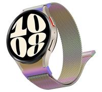 Supore Bracelet Galaxy Watch 6 40mm 44mm, Métal en Acier Inoxydable Milanese Bracelet pour Samsung Galaxy Watch 7/6/5/4 40mm 44mm/ 6 Classic 47mm 43mm/ 5 Pro 45mm Femme Homme