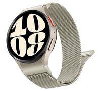 Supore Bracelet Galaxy Watch 6 40mm 44mm, Métal en Acier Inoxydable Milanese Bracelet pour Samsung Galaxy Watch 7/6/5/4 40mm 44mm/ 6 Classic 47mm 43mm/ 5 Pro 45mm Femme Homme