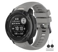 Supore Bracelet pour Garmin Instinct 2X, Bracelets de Remplacement en Silicone pour Garmin Instinct 2X Tactical, Instinct 2X Solar Souple avec Outils Adaptation