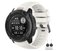 Supore Bracelet pour Garmin Instinct 2X, Bracelets de Remplacement en Silicone pour Garmin Instinct 2X Tactical, Instinct 2X Solar Souple avec Outils Adaptation