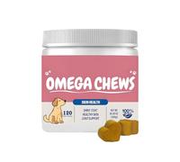 Supplément pour peau et chien - Supplément pour articulations | 120 pièces friandises à mâcher nutritionnelles pour hydrater la peau articulaire et la santé du