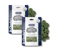 Supplement Snack Dental Care | Friandises pour Chiens & Chats | 2 x 150 g | Dr.Clauder's | Aliment complémentaire | Pour un apport quotidien | Aux herbes, algues marines & spiruline | Pack Double