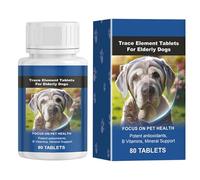 Suppléments pour chiens âgés,Supplément articulaire pour chiens âgés - Compléments de soins articulaires | Comprimés d'oligo-éléments, comprimés de 80 pièces pour le soulagement des articulations