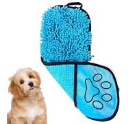 Supplies de baignade de Chiot - 157g de Serviette de Chien absorbante, Chenille de Chiens Doux Microfibres Softs Robes de Bain | 21x7 Pouces Robes pour Animaux de Compagnie à séchage Rapide Lavage de
