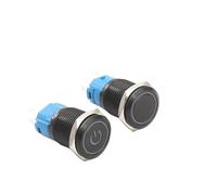 supply black reset button switch 16MM black oxide ring symbol NWPNLXEA(16mm-01,BLUE LED_3-6V)