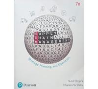 SUPPLY CHAIN MANAGEMENT Strategy, Planning, andOperation By Sunil Chopra NVB+++