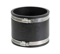 Supply Giant 6I49 Raccord flexible en PVC avec pinces en acier inoxydable Blackpt, 4"