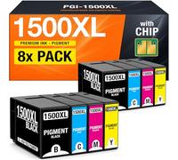Supply Guy 1500XL Cartouches compatibles avec Canon PGI-1500XL pour MAXIFY MB2750 MB2700 MB2150 MB2050 Multipack 8 Cartouches d'encre