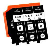 Supply Guy 3 Cartouches d'encre Compatible avec Epson 378XL Noir pour Expression Photo XP8000 XP8005 XP8500 XP8500 XP8505 XP8600 XP8600 XP8605 XP15000