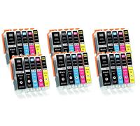 Supply Guy 30 Cartouches d'encre avec Puce Compatible avec Canon PGI-550 / CLI-551 pour Pixma IP7200 IP7250 IX6850 MG5450 MG5500 MG5550 MG5600 MG5650 MG5655 MG6450 MG6650 MX720 MX725 MX920 MX925