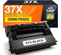 Supply Guy 37X CF237X Cartouche de Toner Compatible pour HP 37X 37A 37Y CF237A pour LaserJet Enterprise Flow MFP M631h M632z M633z M608dn M608n M608x M609dh M609dn M609x M631z M632fht (1x Noir Toner)