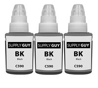Supply Guy 3X Encre Compatible avec Canon GI-590 BK Noir pour Pixma G1500 G1501 G1510 G1515 G2500 G2501 G2510 G3500 G3501 G3510 G3515 G4400 G4411 G4500 G4510 G4511