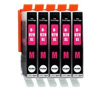 Supply Guy 5 Cartouches d'encre avec Puce Compatible avec HP 920 XL / CD973AE (Magenta) pour HP OfficeJet 6000 6500 6500a 6500a Plus 7000 7500a