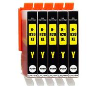 Supply Guy 5 Cartouches d'encre avec Puce Compatible avec HP 920 XL / CD974AE (Jaune) pour HP OfficeJet 6000 6500 6500a 6500a Plus 7000 7500a