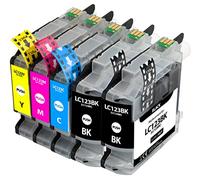 Supply Guy 5 Cartouches d'encre Compatible avec Brother LC-123 pour Brother DCP-J132w DCP-J150 DCP-J152w DCP-J152wr DCP-J172w DCP-J4110dw DCP-J4110w DCP-J552dw DCP-J752dw MFC-J245 et Plus